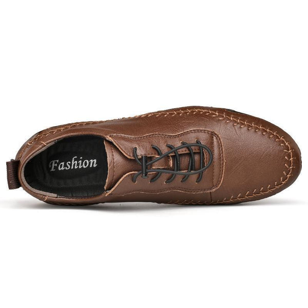 Men Athletic Breathable Handmade Leather Shoes