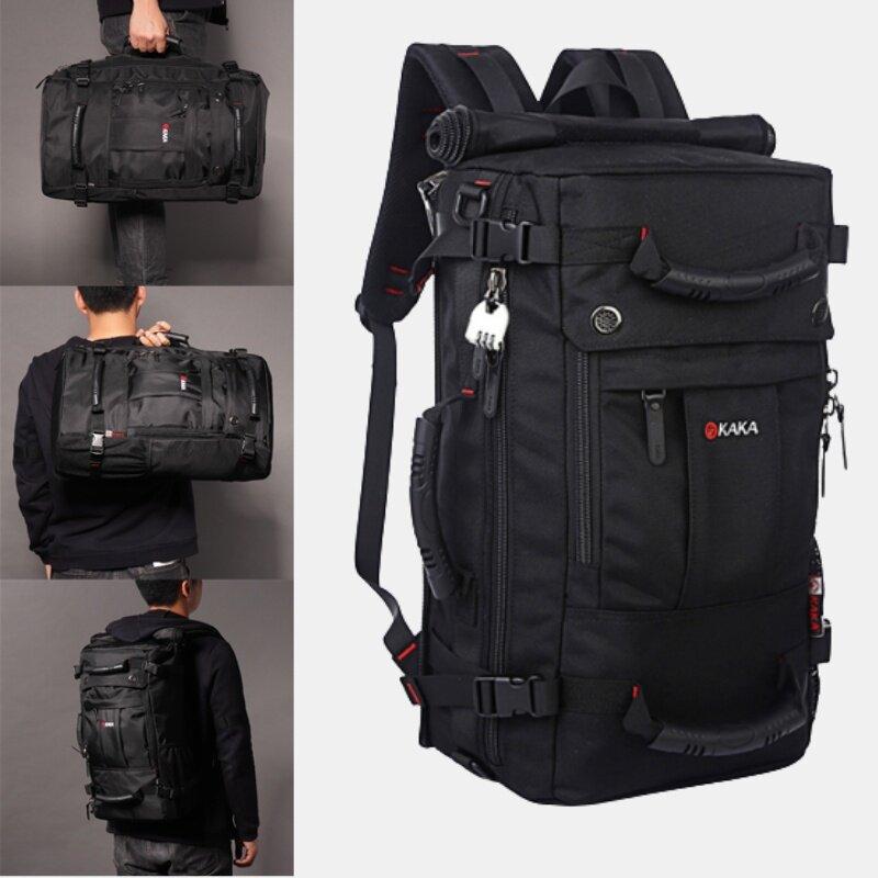 Hombres Multi-Carry Large Capacity Travel Outdoor Multifunción 15.6 pulgadas bolsa de laptop bolsa de viaje Mochila