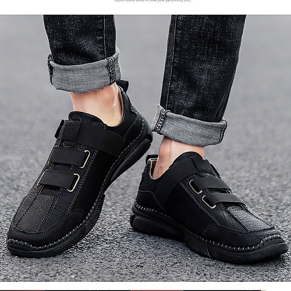 Kaegreel Men's Fashion Casual Loafers Quality Leather Flats Moccasins Shoes Comfortable Driving Shoes