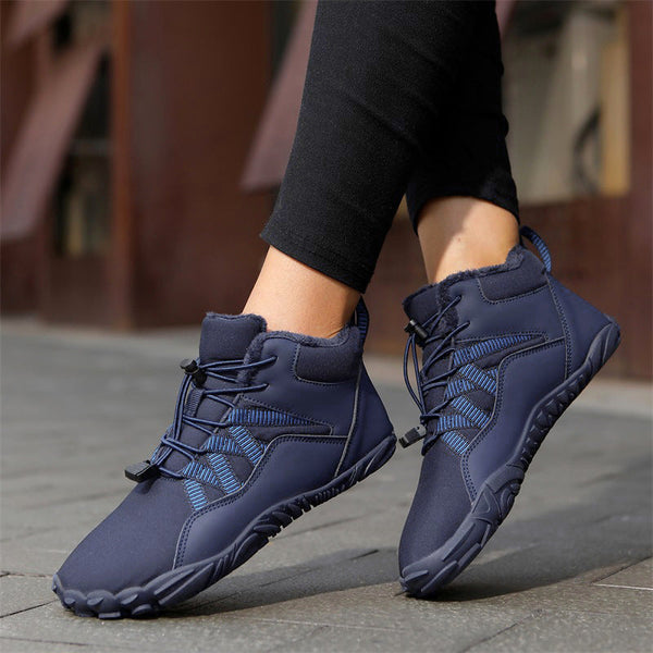 Men's Barefoot shoes Five-finger Outdoor Sports Cotton shoes Unisex Velvet Warm Snow Boots Wear-resistant Anti-ski Ground Boots Thickened Winter shoes