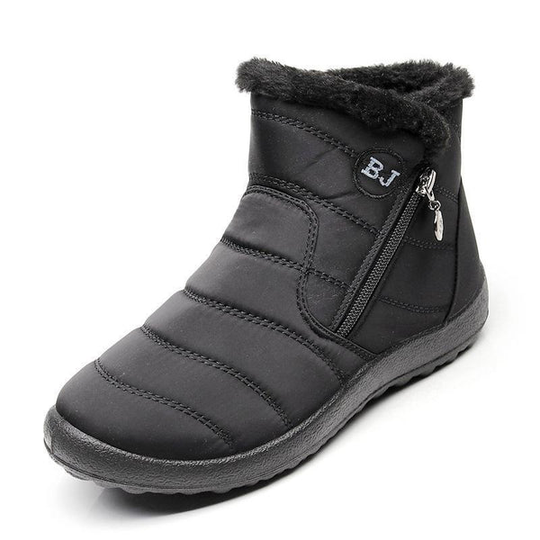 Women winter snowshoes thick plush waterproof cotton shoes
