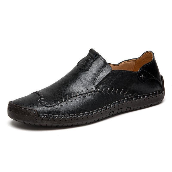 Kaegreel Men's Main's Couture à la main Non Slip Chaussures Sold Taille Sold Sole Sold Cuir