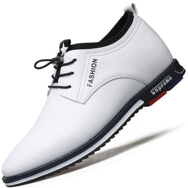 Kaegreel Men's Fashion Casual Leather Slip-on Business Dress Shoes