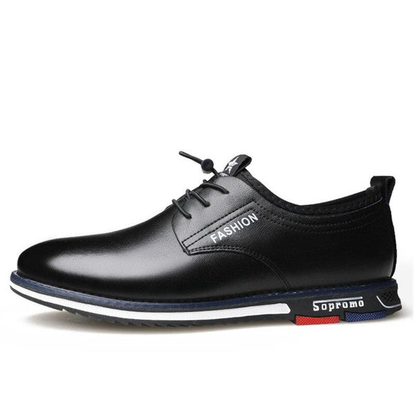 Kaegreel Men's Fashion Casual Leather Slip-on Business Dress Shoes