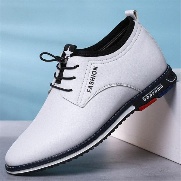Kaegreel Men's Fashion Casual Leather Slip-on Business Dress Shoes