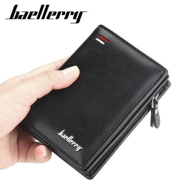 Men's multi-card leather wallet