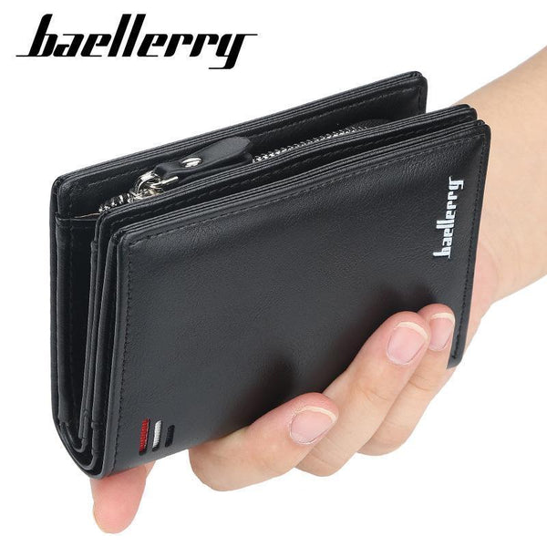 Men's multi-card leather wallet