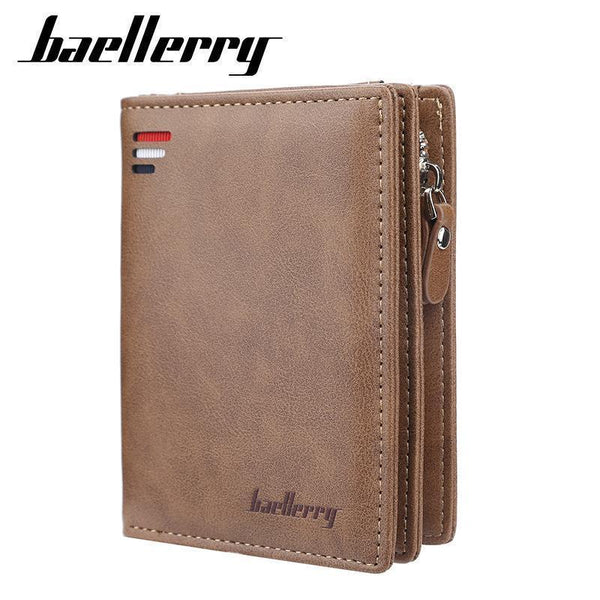 Men's multi-card leather wallet