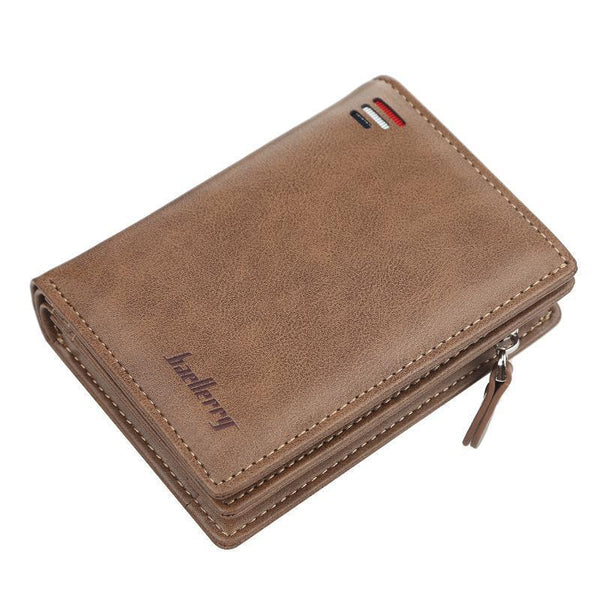 Men's multi-card leather wallet