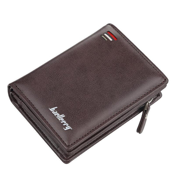 Men's multi-card leather wallet