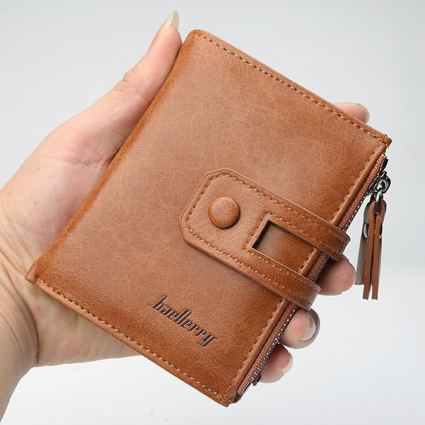 Men's Retro Multifunction Short Multi-Card Wallet