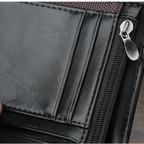 Men's Retro Multifunction Short Multi-Card Wallet