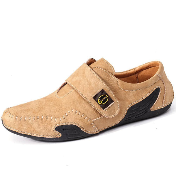 Kaegreel Herrenhandheft Lederhakenschleife Weiche lässige Fahrschuhe