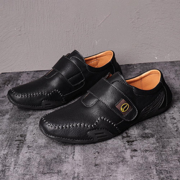 Kaegreel Herrenhandheft Lederhakenschleife Weiche lässige Fahrschuhe