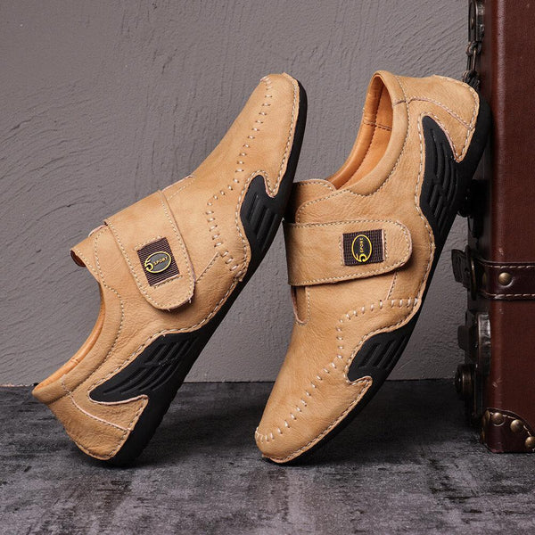 Kaegreel Herrenhandheft Lederhakenschleife Weiche lässige Fahrschuhe