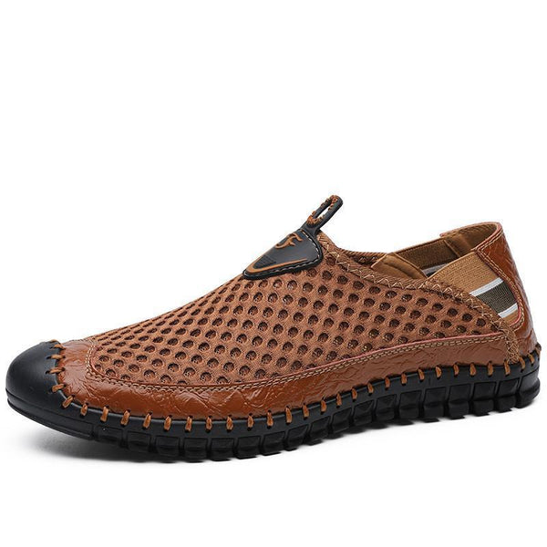 Kaegreel Grand taille Hommes Couture à la main maille chaussures d'eau en plein air Sneakers résistant à la glissement extérieure
