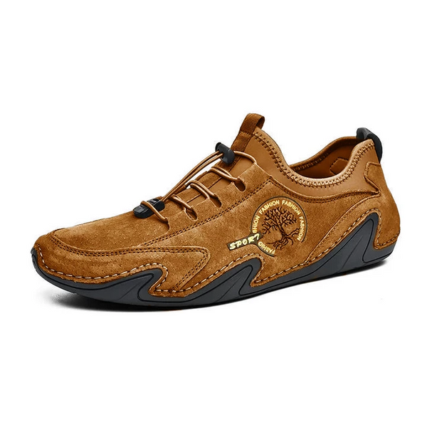 Zapatillas de cuero hechas a mano de Kaegreel para hombres Mocasines de conducción suave zapatillas de deporte
