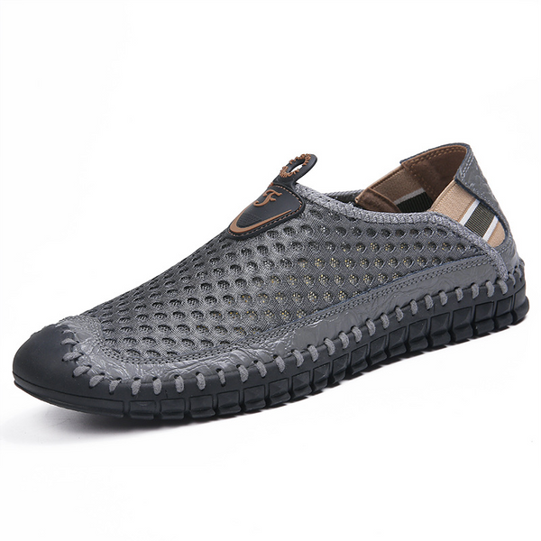 Kaegreel Large Size Men Hand Stitching Mesh Water Shoes Outdoor Slip Resistant Sneakers