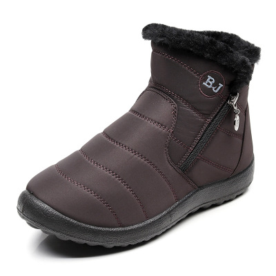 Women winter snowshoes thick plush waterproof cotton shoes