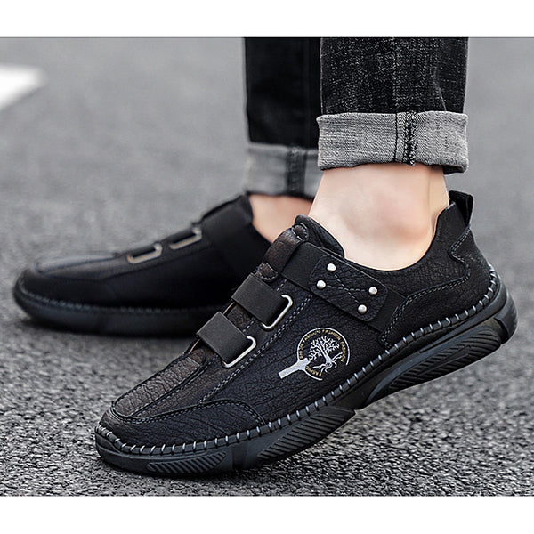 Kaegreel Men's Fashion Casual Loafers Quality Leather Flats Moccasins Shoes Comfortable Driving Shoes