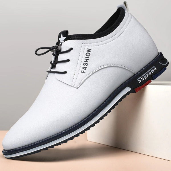 Kaegreel Men's Fashion Casual Leather Slip-on Business Dress Shoes