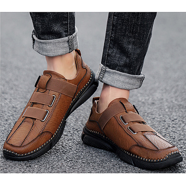 Kaegreel Men's Fashion Casual Loafers Quality Leather Flats Moccasins Shoes Comfortable Driving Shoes
