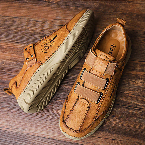 Kaegreel Men's Fashion Casual Loafers Quality Leather Flats Moccasins Shoes Comfortable Driving Shoes
