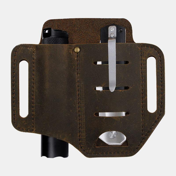 Men's Genuine Leather Wing Leather Holster Belt Bag