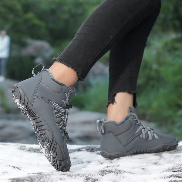 Women's Barefoot shoes Five-finger Outdoor Sports Cotton shoes Unisex Velvet Warm Snow Boots Wear-resistant Anti-ski Ground Boots Thickened Winter shoes
