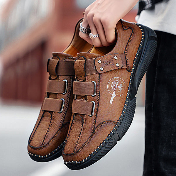 Kaegreel Men's Fashion Casual Loafers Quality Leather Flats Moccasins Shoes Comfortable Driving Shoes