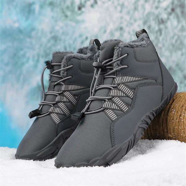 Women's Barefoot shoes Five-finger Outdoor Sports Cotton shoes Unisex Velvet Warm Snow Boots Wear-resistant Anti-ski Ground Boots Thickened Winter shoes