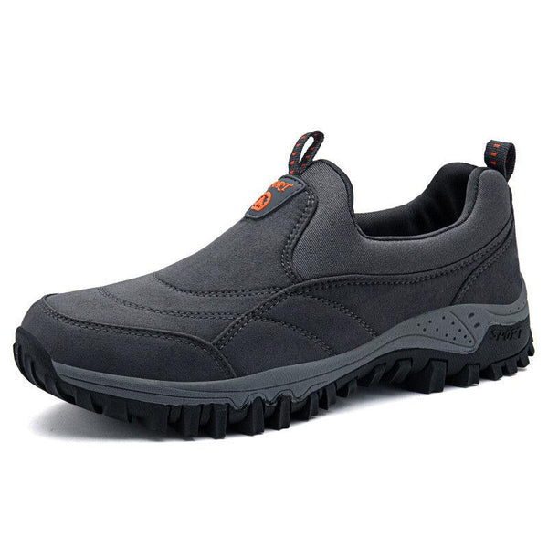 Chaussures de randonnée décontractée en daim sans glissière