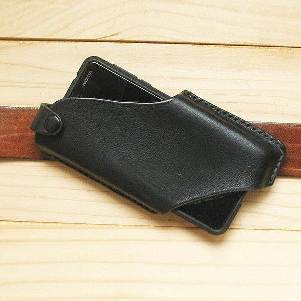Männer PU-Leder 4,6 cm ~ 6,5-Zoll-Telefonbeutel-Taille-Tasche Easy tragen EDC-Tasche für den Außenbereich