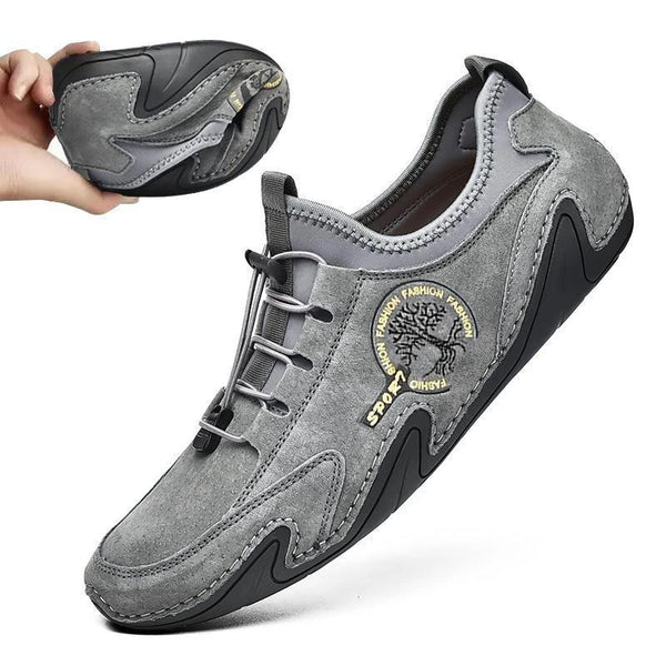 Zapatillas de cuero hechas a mano de Kaegreel para hombres Mocasines de conducción suave zapatillas de deporte