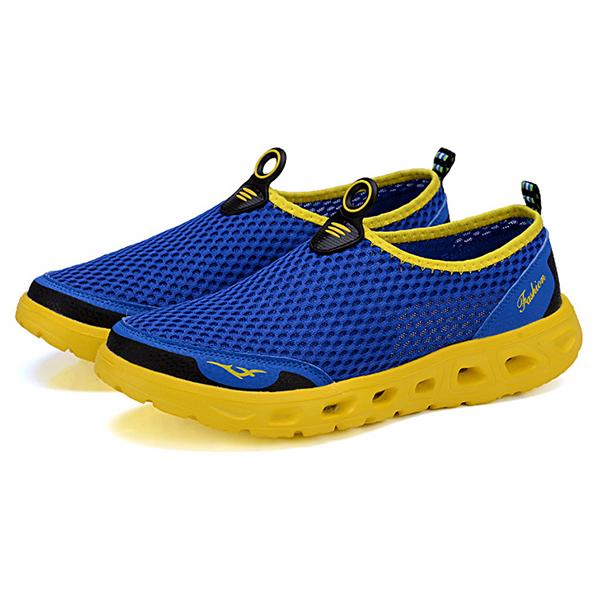 Large Mens Honeycomb Mesh Quick Drying Upstream Water Shoes Leisure Beach Shoes