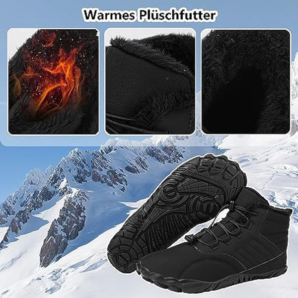 Men's Barefoot shoes Toe shoes Winter Shoes Snow Boots Quick-drying Trail Running shoes Soft Lightweight Fitness shoes Breathable Aqua shoes Non-slip Sole and Wide Toe Box