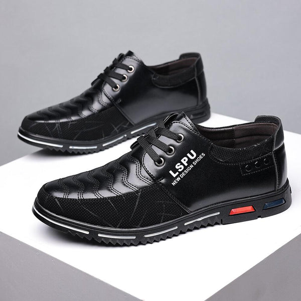 Men lace up breathable non-slip comfortable leisure business shoes