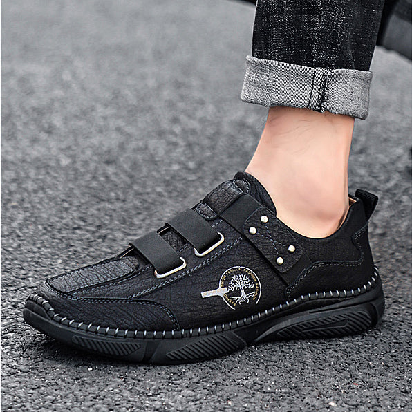 Kaegreel Men's Fashion Casual Loafers Quality Leather Flats Moccasins Shoes Comfortable Driving Shoes