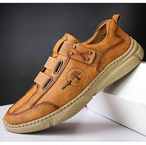 Kaegreel Men's Fashion Casual Loafers Quality Leather Flats Moccasins Shoes Comfortable Driving Shoes