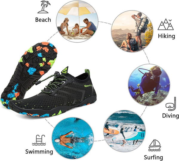 Men Women Beach Swimming Shoes Quick Dry  Socks Pool Shoes for Surf