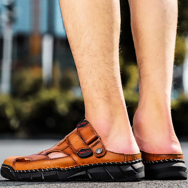 Sandali soft sandali casual soft in vera pelle kaegreel da uomo