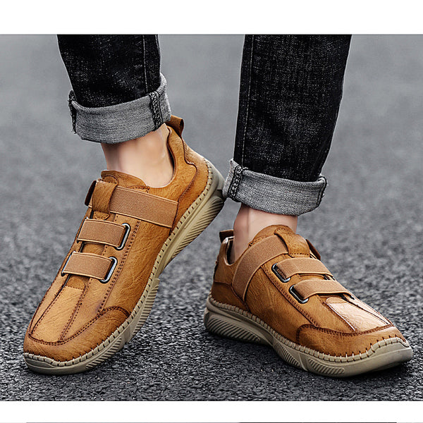 Kaegreel Men's Fashion Casual Loafers Quality Leather Flats Moccasins Shoes Comfortable Driving Shoes