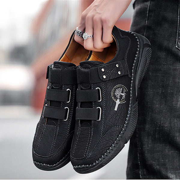 Kaegreel Men's Fashion Casual Loafers Quality Leather Flats Moccasins Shoes Comfortable Driving Shoes
