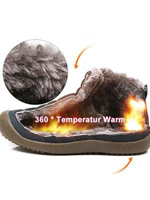Kaegreel Women's Waterproof Warm Plush Lined Outdoor Snow Ankle Boots (People with wide/thick/arched feet are advised to choose a larger shoe.)