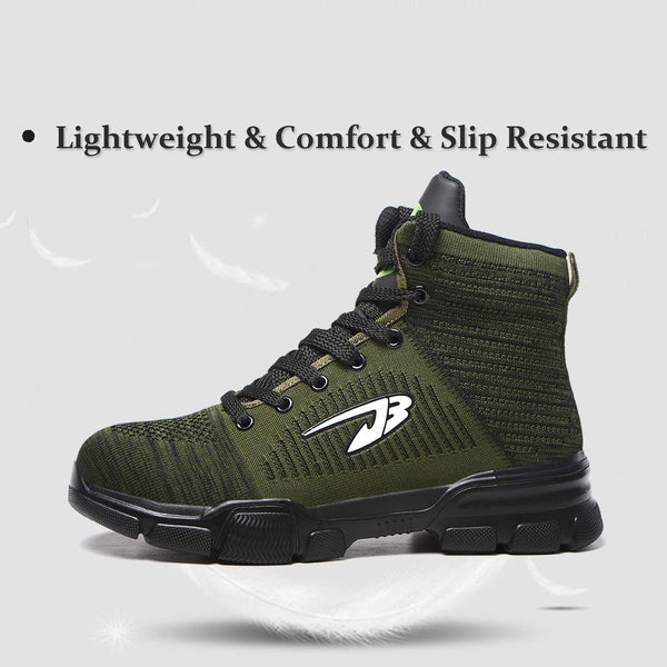 Men Steel Toe Boots Winter Warm Comfortable Industrial Construction Non-slip tennis work safety shoes