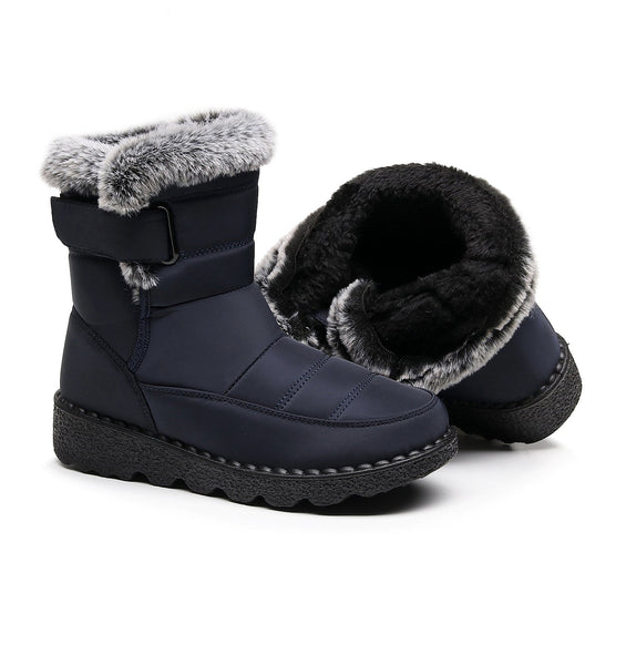 Women's Winter Snow Boots with Warm Lining Comfortable Non-slip Ankle boots Waterproof Outdoor Walking Platform Shoes