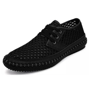 Été respirant des hommes Chaussures décontractées pour des hommes à la main confortables MANGEURS À LACE-UP MEN SHOIS