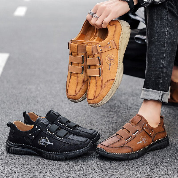 Kaegreel Men's Fashion Casual Loafers Quality Leather Flats Moccasins Shoes Comfortable Driving Shoes