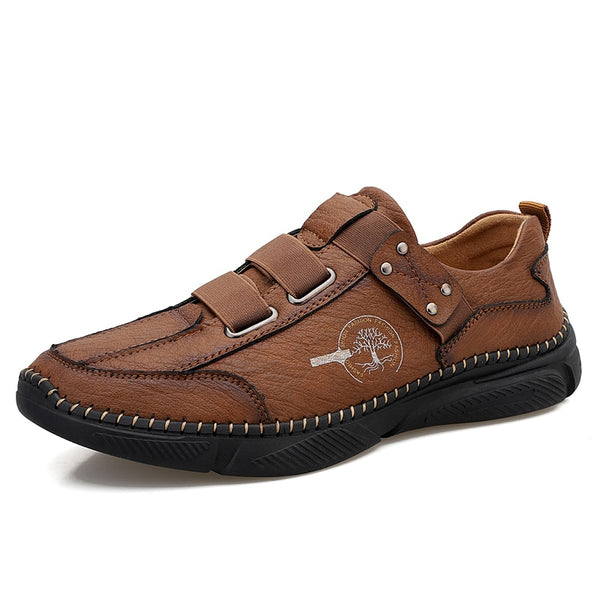 Kaegreel Men's Fashion Casual Loafers Quality Leather Flats Moccasins Shoes Comfortable Driving Shoes