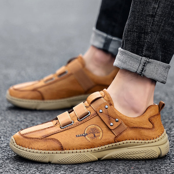 Kaegreel Men's Fashion Casual Loafers Quality Leather Flats Moccasins Shoes Comfortable Driving Shoes